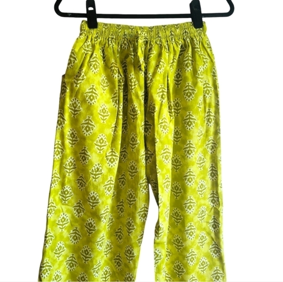 Green Hippie Loose Boho Fairy Pants size Large? - Picture 2 of 5